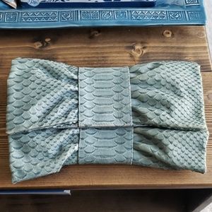 Vintage Furla Leather Exotic Clutch